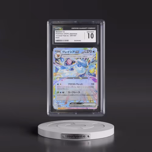 2024 High Class Pack: Terastal Fest ex - sv8a #041/187 Glaceon ex - Holo (CGC 10 GEM MINT)