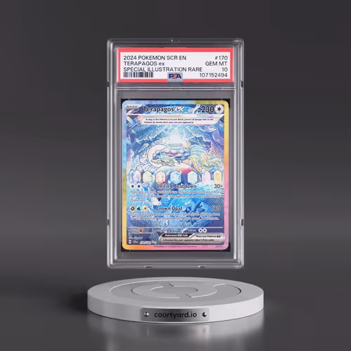 2024 Pokémon Scr EN-Stellar Crown #170 Terapagos EX - Holo Special Illustration Rare (PSA 10 GEM MIN