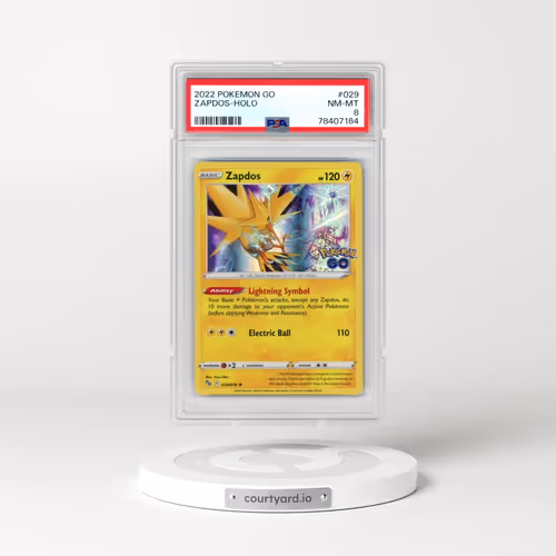 2022 Pokémon Go #029 Zapdos - Holo (PSA 8 NM-MT)
