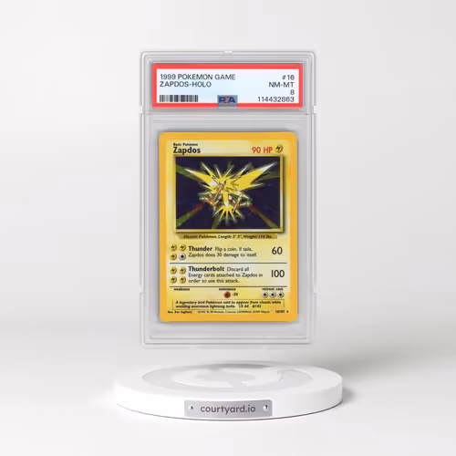 1999 Pokémon Game #16 Zapdos - Holo (PSA 8 NM-MT)