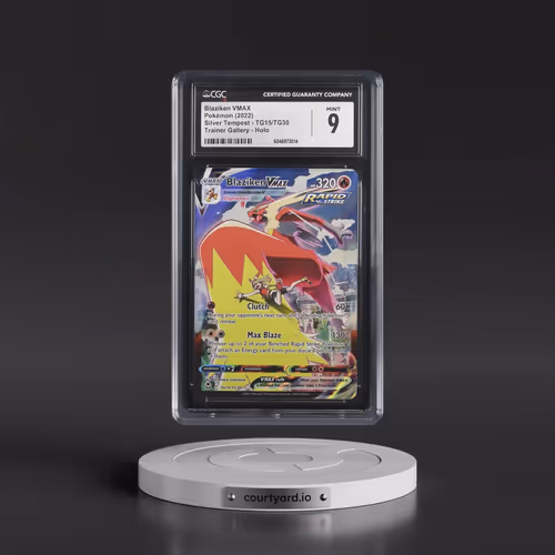 2022 Silver Tempest #TG15/TG30 Blaziken VMAX - Trainer Gallery Holo (CGC 9 MINT)