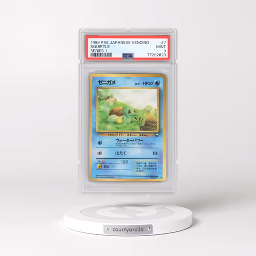 1998 Pokémon Vending #7 Squirtle - Series 1 (PSA 9 MINT)