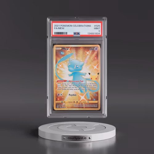 2021 Pokémon Celebrations #025 Mew - Full Art (PSA 9 MINT)