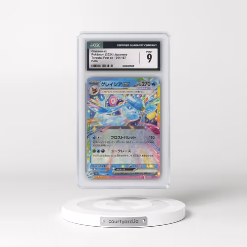 2024 Pokémon Sv8a-Terastal Fest EX #041 Glaceon EX - Holo (CGC 9 MINT)