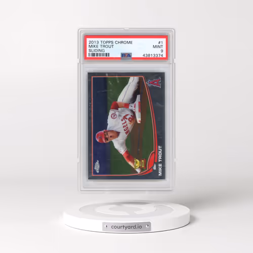 2013 Topps Chrome #1 Mike Trout - Sliding (PSA 9 MINT)