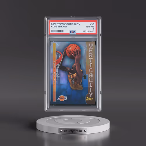 2002 Topps Verticality #V5 Kobe Bryant (PSA 8 NM-MT)