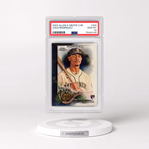2022 Topps Allen & Ginter Chrome #269 Julio Rodriguez (PSA 10 GEM MINT)