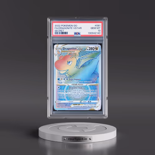 2022 Pokémon Go #081 Dragonite Vstar - Full Art Secret (PSA 10 GEM MINT)