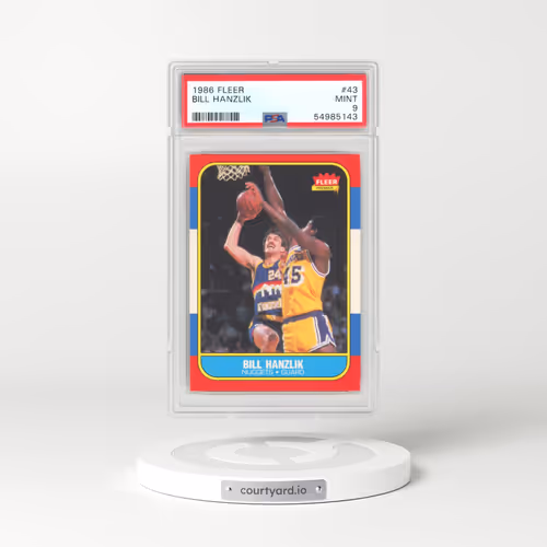 1986 Fleer #43 Bill Hanzlik (PSA 9 MINT)