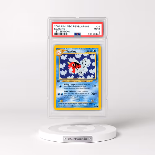 2001 Pokémon Neo Revelation #37 Seaking - 1st Edition (PSA 9 MINT)