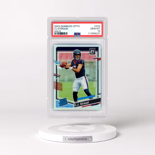 2023 Panini Donruss Optic #244 CJ Stroud - Holo (PSA 10 GEM MINT)