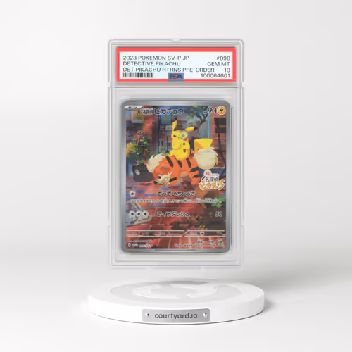 2023 Pokémon SV-P Promo #098 Detective Pikachu - Detective Pikachu Returns Pre-Order (PSA 10 GEM MINT)