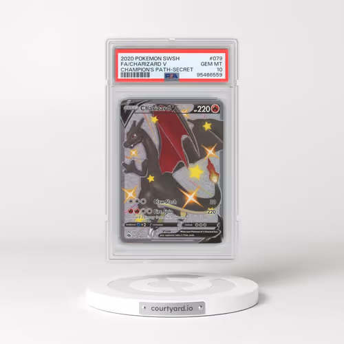 2020 Pokémon Sword & Shield Champion's Path #079 Charizard V - Holo Full Art Secret (PSA 10 GEM MINT)