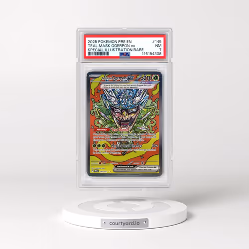 2025 Pokémon Pre EN-Prismatic Evolutions #145 Teal Mask Ogerpon EX - Holo Special Illustration Rare