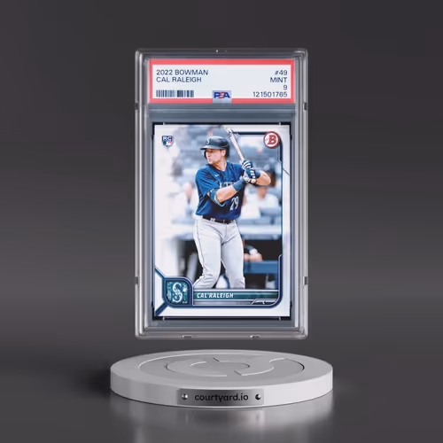 2022 Bowman #49 Cal Raleigh (PSA 9 MINT)