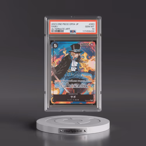 2023 One Piece Japanese OP04-Kingdoms of Intrigue #083 Sabo - Alternate Art (PSA 10 GEM MINT)