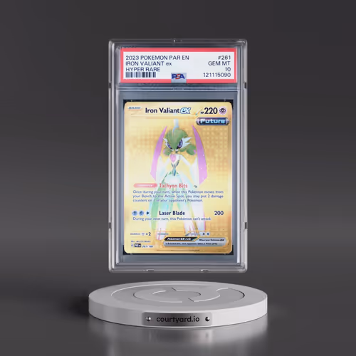 2023 Pokémon Par EN-Paradox Rift #261 Iron Valiant EX - Holo Hyper Rare (PSA 10 GEM MINT)