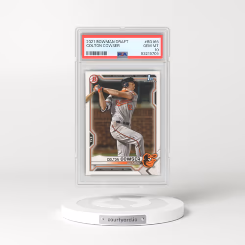 2021 Bowman Draft #BD166 Colton Cowser (PSA 10 GEM MINT)