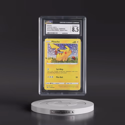 2017 Black Star Promos - Sword & Shield #SWSH039 Pikachu - General Mills Sword & Shield (Sequin