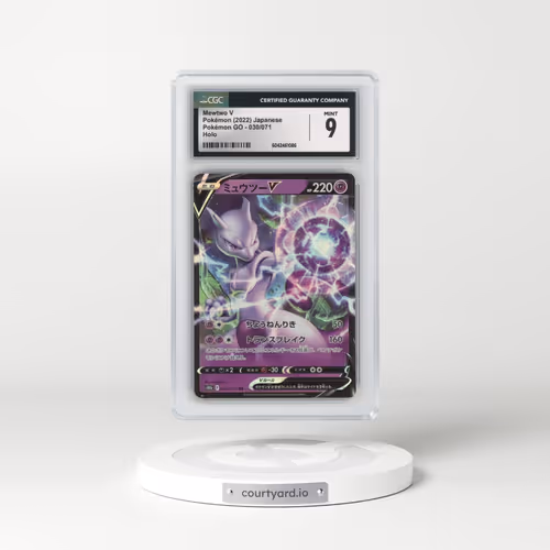 2022 Pokémon GO #030/071 Mewtwo V - Holo (CGC 9 MINT)