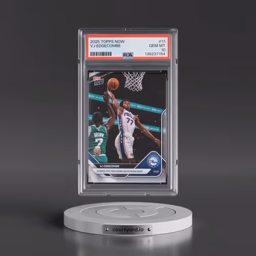 2025 Topps Now #11 VJ Edgecombe (PSA 10 GEM MINT)
