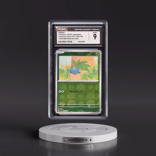 2023 Pokémon Card 151 #043/165 Oddish - Reverse Holo Poké Ball (CGC 9 MINT)