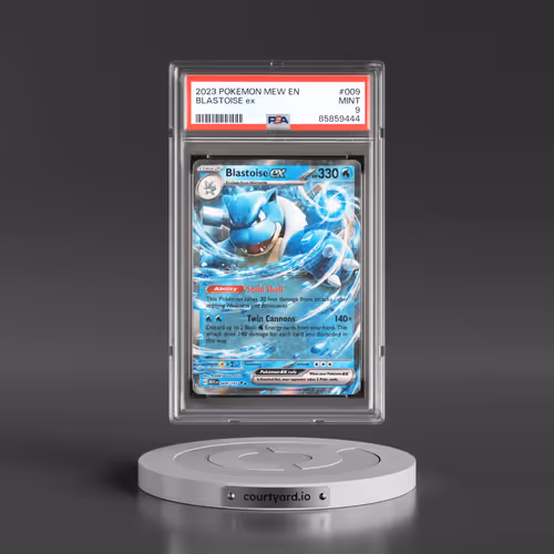 2023 Pokémon Mew EN-151 #009 Blastoise EX - Holo (PSA 9 MINT)