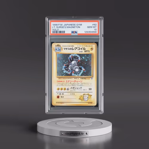 1998 Pokémon Gym #82 LT. Surge's Magneton - Holo (PSA 10 GEM MINT)