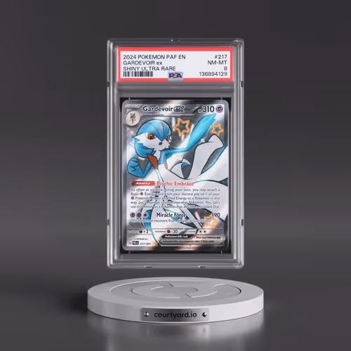 2024 Pokémon Paf EN-Paldean Fates #217 Gardevoir EX - Holo Shiny Ultra Rare (PSA 8 NM-MT)