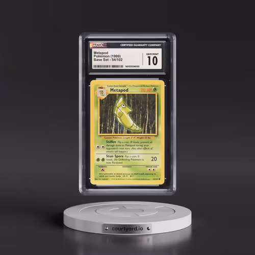 1999 Base Set #54/102 Metapod (CGC 10 GEM MINT)