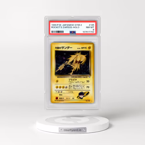 1999 Pokémon Gym 2 #145 Rocket's Zapdos - Holo (PSA 8 NM-MT)
