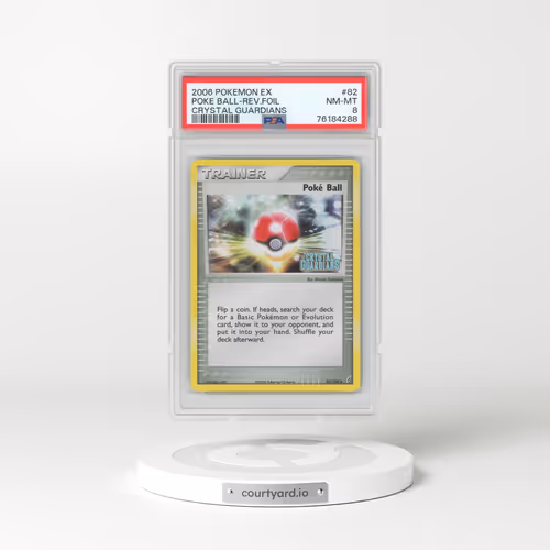 2006 Pokémon EX Crystal Guardians #82 Poke Ball - Reverse Foil (PSA 8 NM-MT)