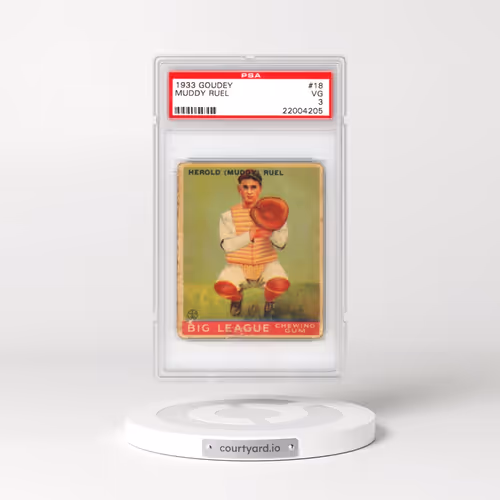 1933 Goudey #18 Muddy Ruel (PSA 3 VG)