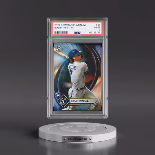 2022 Bowman Platinum #51 Bobby Witt Jr. (PSA 9 MINT)