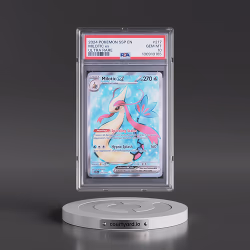 2024 Pokémon Ssp EN-Surging Sparks #217 Milotic EX - Holo Ultra Rare (PSA 10 GEM MINT)