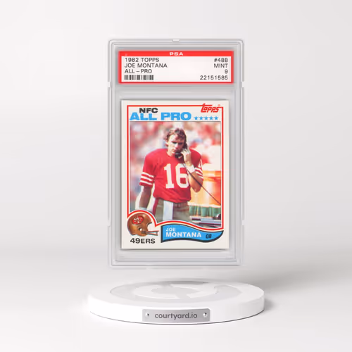 1982 Topps #488 Joe Montana - All-Pro (PSA 9 MINT)