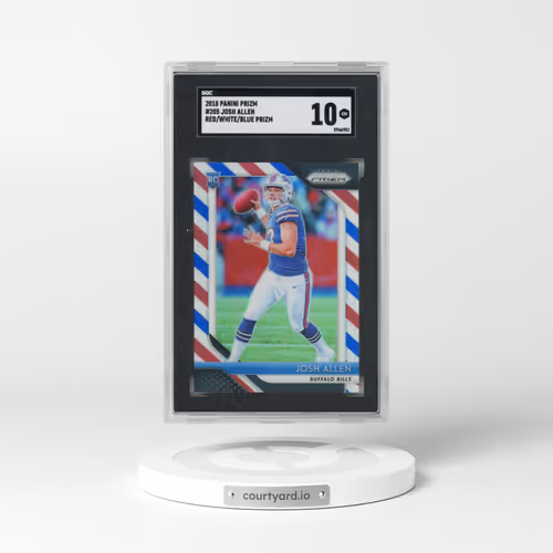2018 Panini Prizm #205 Josh Allen - Red/White/Blue Prizm (SGC 10 GEM MINT)
