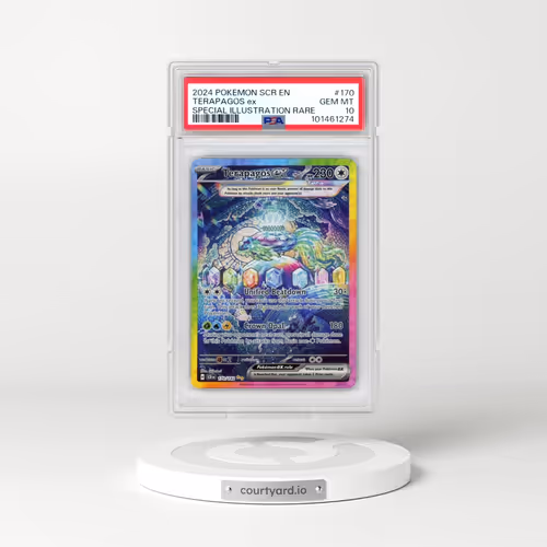 2024 Pokémon Scr EN-Stellar Crown #170 Terapagos EX - Holo Special Illustration Rare (PSA 10 GEM MIN