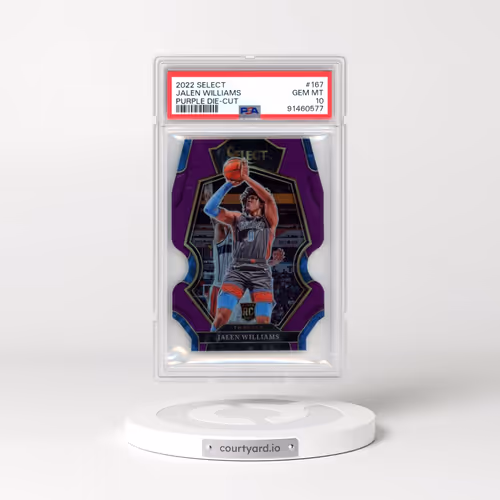 2022 Panini Select #167 Jalen Williams - Purple Die-Cut (PSA 10 GEM MINT)