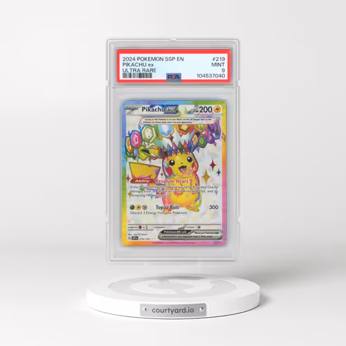 2024 Pokémon Ssp EN-Surging Sparks #219 Pikachu EX - Holo Ultra Rare (PSA 9 MINT)