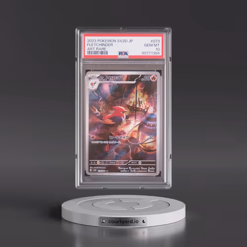 2023 Pokémon Sv2d-Clay Burst #073 Fletchinder - Art Rare (PSA 10 GEM MINT)