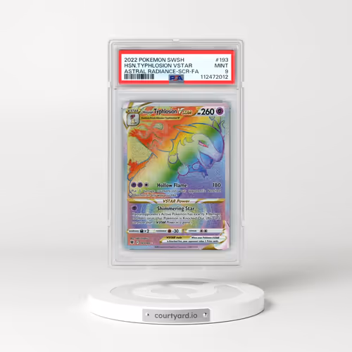 2022 Pokémon Sword & Shield Astral Radiance #193 Hisuian Typhlosion Vstar - Full Art Secret (PSA 9 MINT)