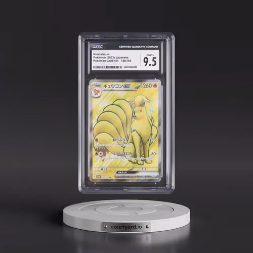 2023 Pokémon Card 151 #188/165 Ninetales ex - Super Rare Holo (CGC 9.5 MINT+)