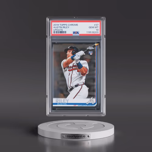 2019 Topps Chrome Update #37 Austin Riley (PSA 10 GEM MINT)