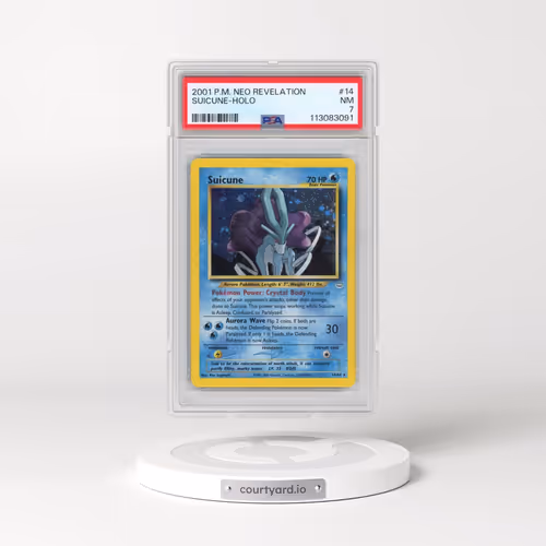 2001 Pokémon Neo Revelation #14 Suicune - Holo (PSA 7 NM)