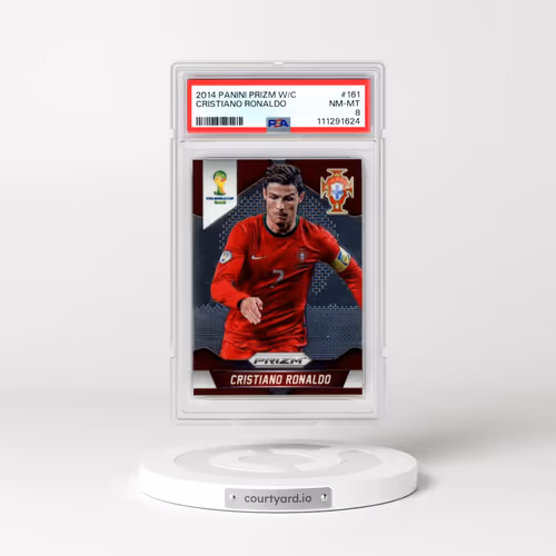 2014 Panini Prizm World Cup #161 Cristiano Ronaldo (PSA 8 NM-MT)