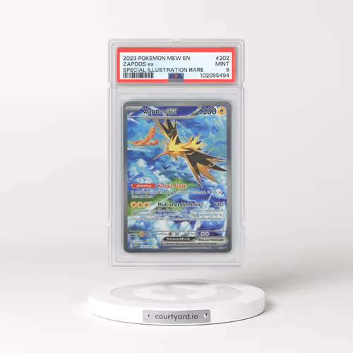 2023 Pokémon Mew EN-151 #202 Zapdos EX - Holo Special Illustration Rare (PSA 9 MINT)