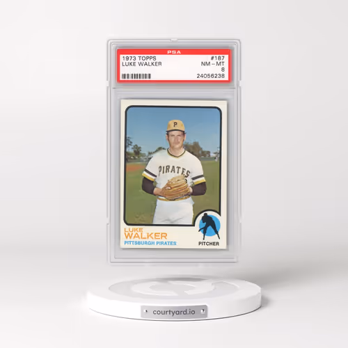 1973 Topps #187 Luke Walker (PSA 8 NM-MT)