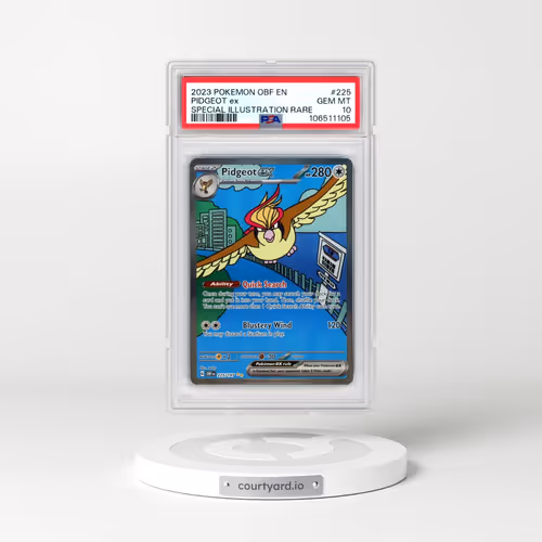 2023 Pokémon Obf EN-Obsidian Flames #225 Pidgeot EX - Holo Special Illustration Rare (PSA 10 GEM MINT)