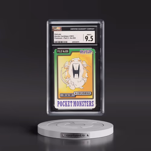 1997 (Pocket Monsters on Bottom) Part 3 #020 Raticate (CGC 9.5 MINT+)